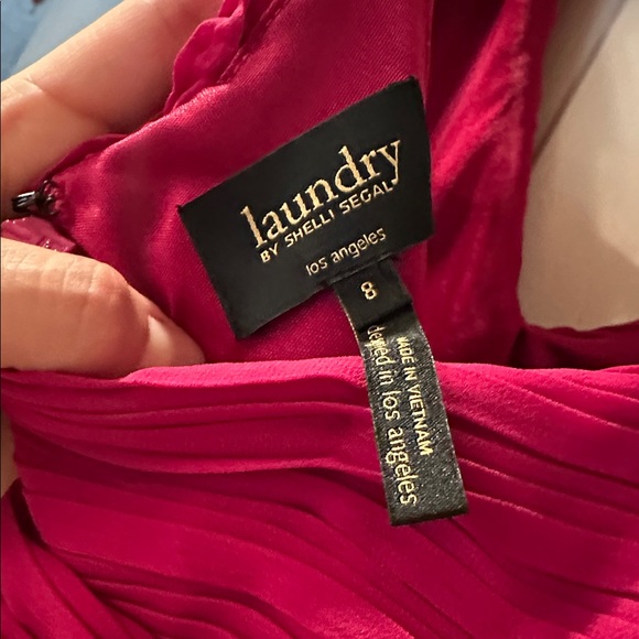 Laundry By Shelli Segal Backless Red Dress - Picture 3 of 3